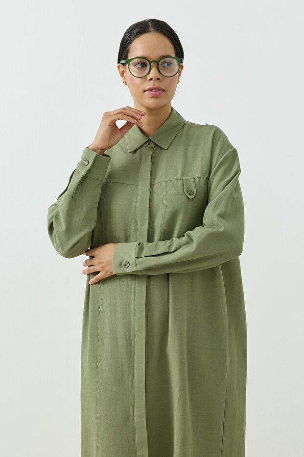 Aura Gömlek Yeşil - 4