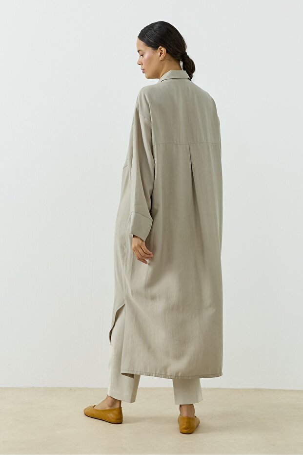 Velin Gömlek Bej - 7