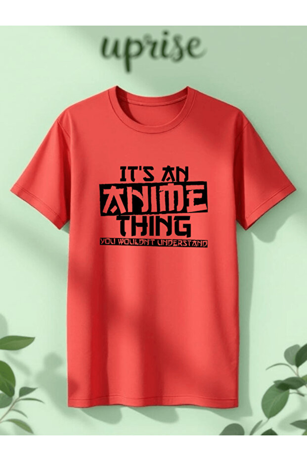 تي شيرت It’s An Anime Thing مطبوع قطن lu كبير الحجم