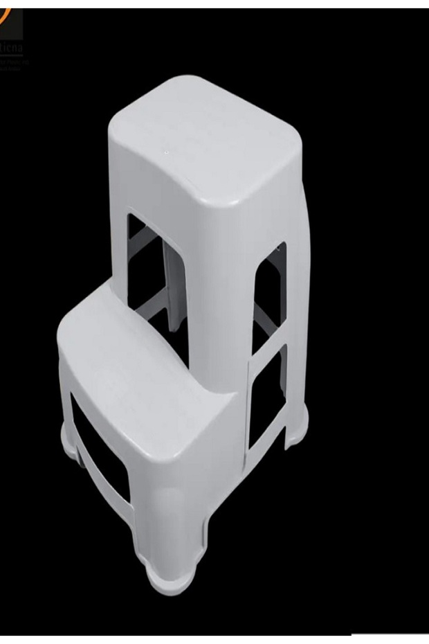 درج بلاستيك 2 دور لون رمادي - 1