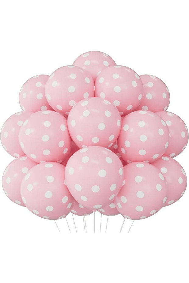 Pink Polka Dot Balloon 10 Pieces Birthday Party Decoration