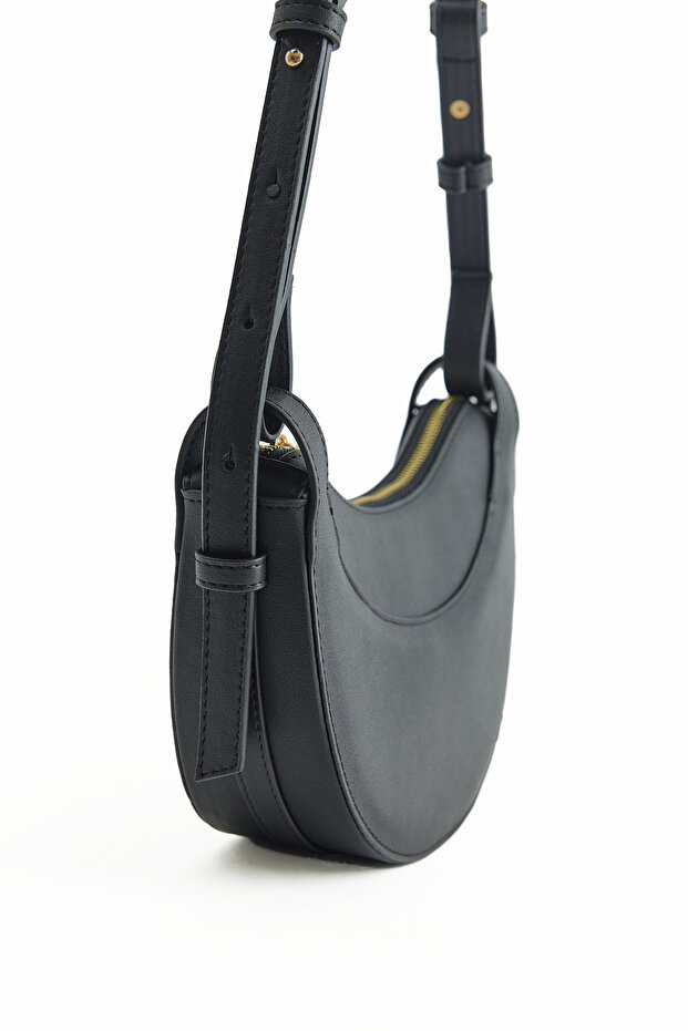 Siyah Deri Çapraz Çanta - 3