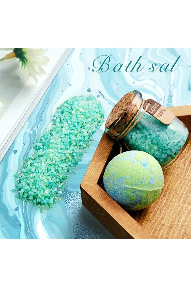 مجموعة من 6 قطع من الشموع المعطرة وكرات الاستحمام الفوارة - 5