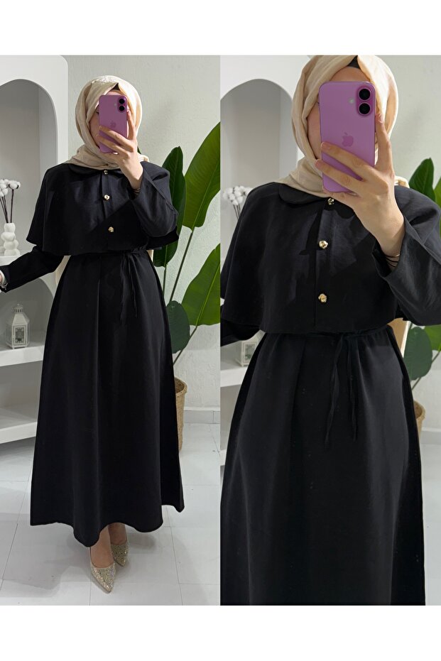 Cape Dress by Ke Linen Oydan
