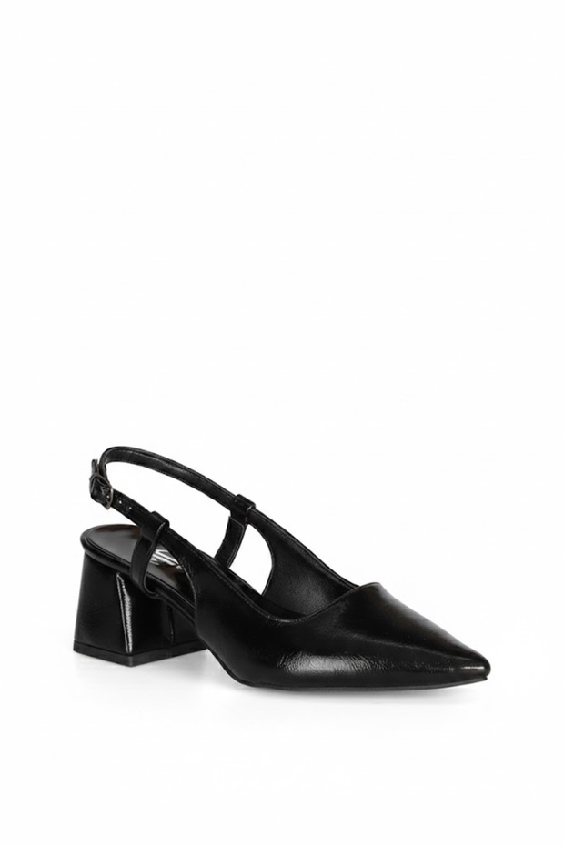 Solly T1005 Mg Black Heeled Women's Shoes