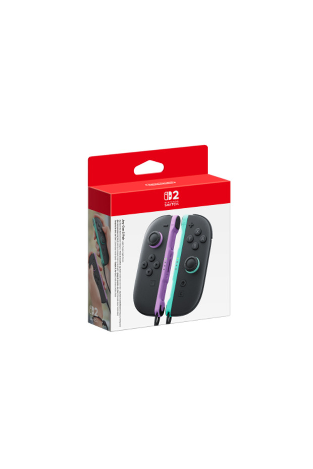 مجموعة وحدة تحكم Joy-Con 2 (يسار) ومجموعة وحدة تحكم Joy-Con 2 (يمين) (أرجواني فاتح/أخضر فاتح)
