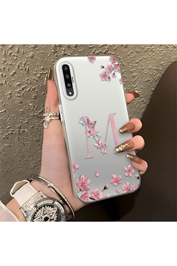 Samsung Galaxy A50 Compatible Silicone Edge Hard Back Anti-Fall Phone Case Mama Patterned