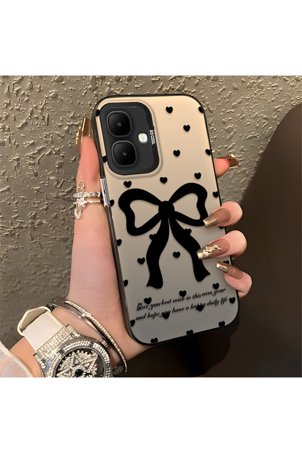 Tecno Spark Go 2 Compatible Silicone Edge Hard Back Anti-Fall Phone Case Knots Patterned