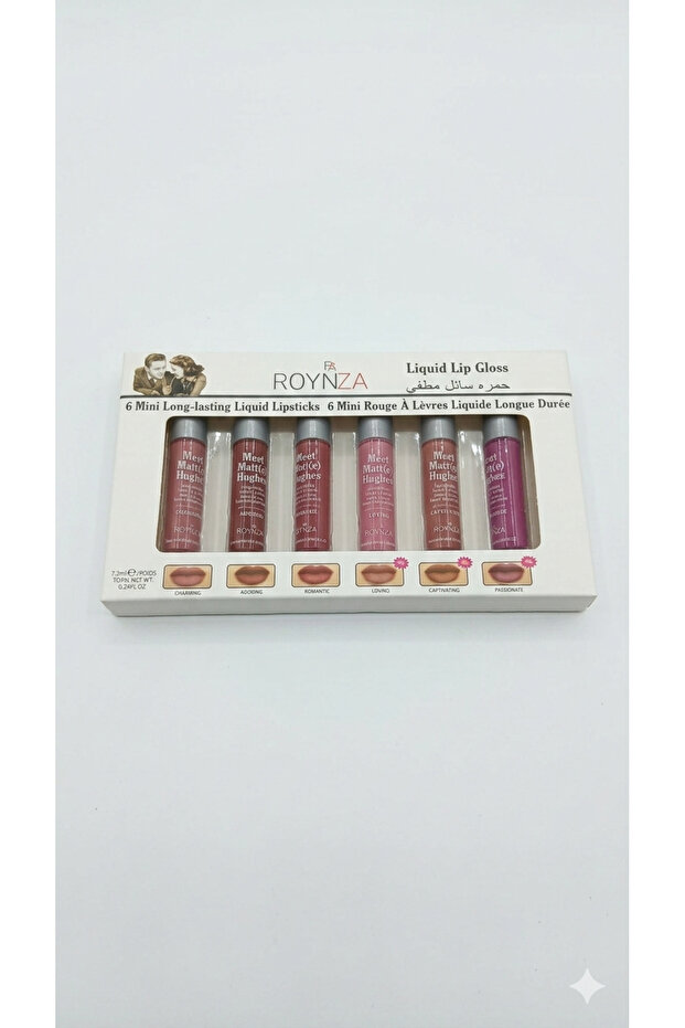 روج 💄 سائل 6 لون مطفي من