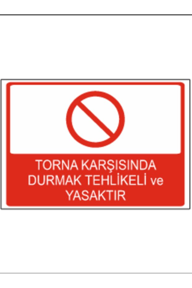 Stopping in Front of the Machine Is Dangerous and Prohibited Dekota Printing – 3 mm Forex Warning Sign 25 cm × 35cm