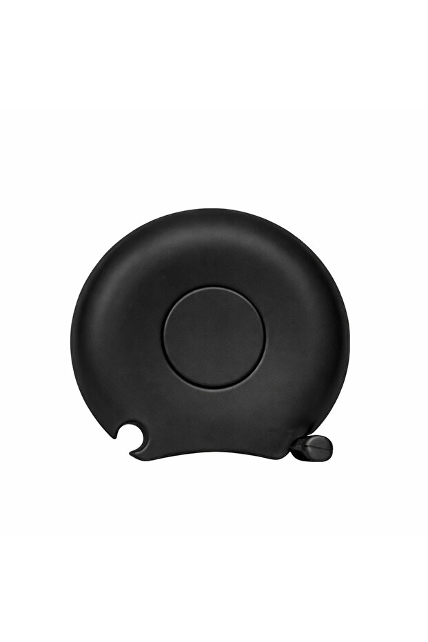 2-Meter Automatic Tape Measure – Round Design, Compact and Portable Tape Measure (Black)