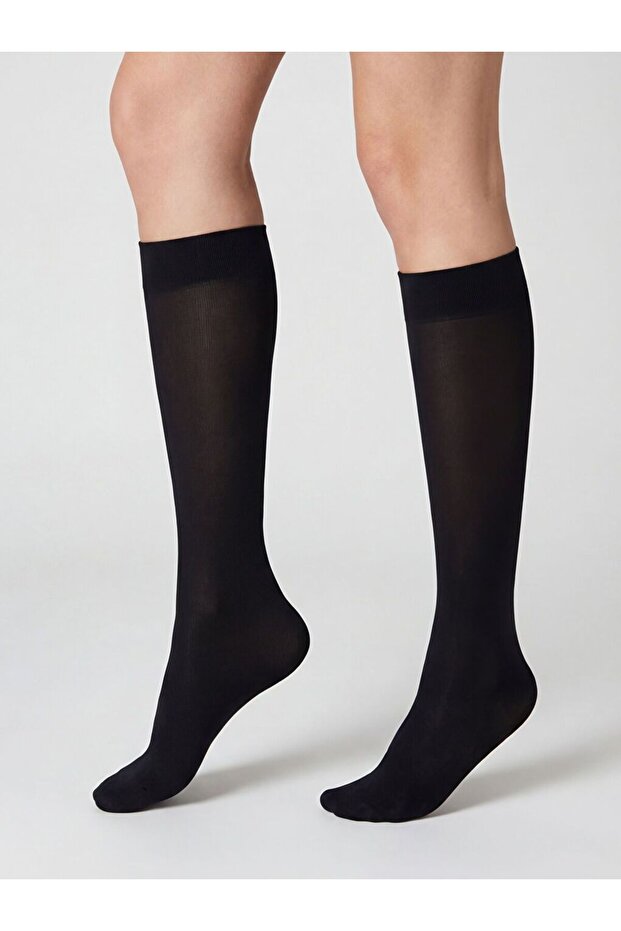 40 Denier Women's Knee Socks 2-Pack (S6)