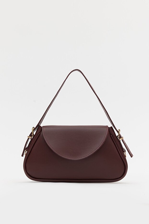 Bordo D52 Snap Closure Single Compartment Adjustable Strap Piece Baguette Women's Handbag and Shoulder Bag