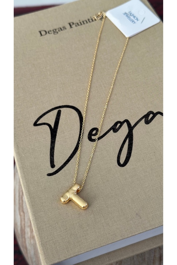 T Harf Kolye | Çelik - 2