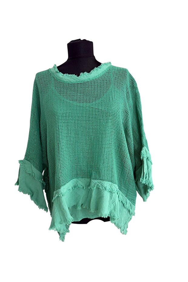 Mesh Athletic Blouse - 1