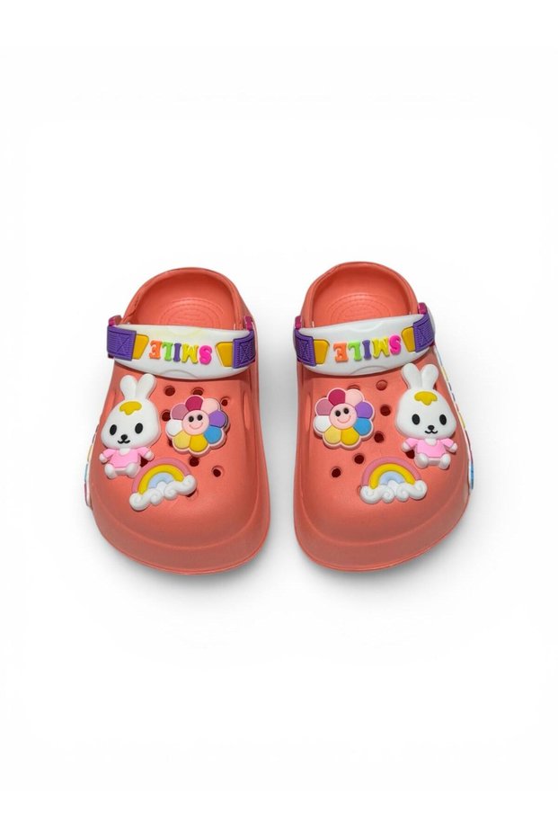 Baby Girl-Child Anti-Slip Sole Slippers Sandals with Rabbit Figure