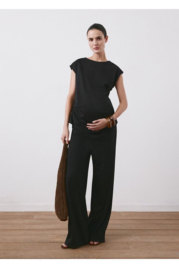 Volanlı hamile tişörtü - 2