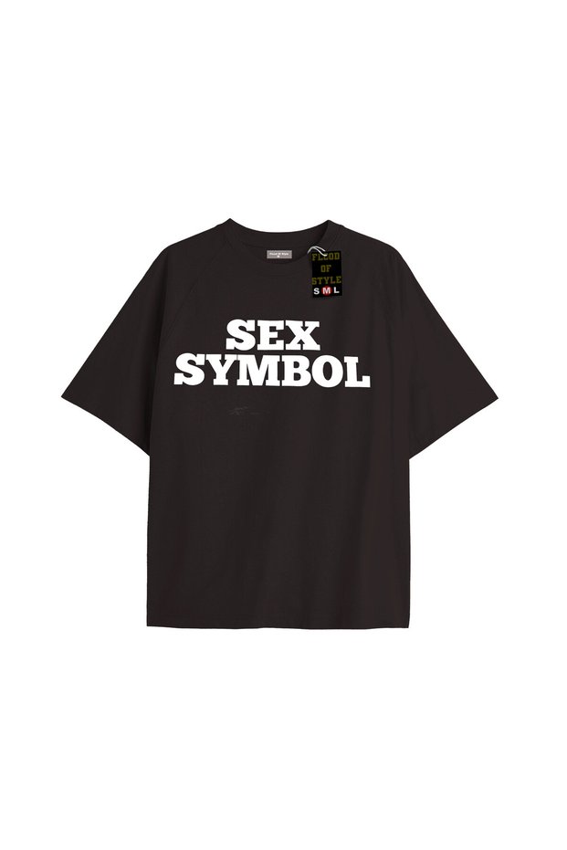Black Oversized T-Shirt Symbol Special Design