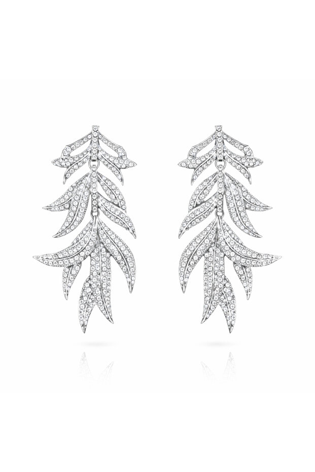 أقراط مميزة بأوراق لامعة - 1