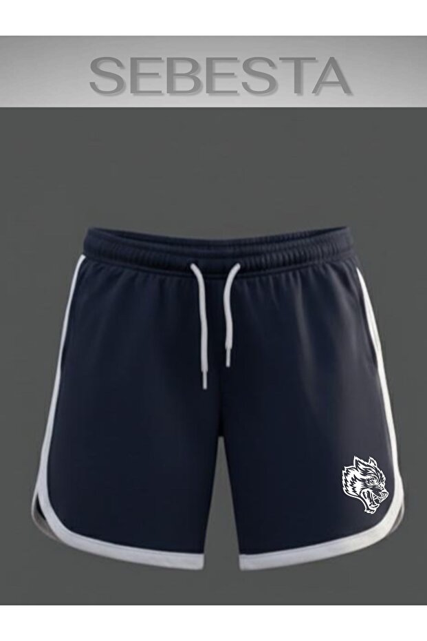 Wolves Printed Premium Jarse Piped Sportsman Shorts