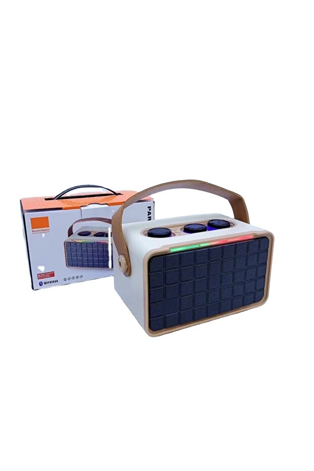 مكبر صوت بلوتوث لاسلكي صغير AS 200 - خرج طاقة 10 واط، بطارية 1200 مللي أمبير، مقابض تحكم متعددة - 1