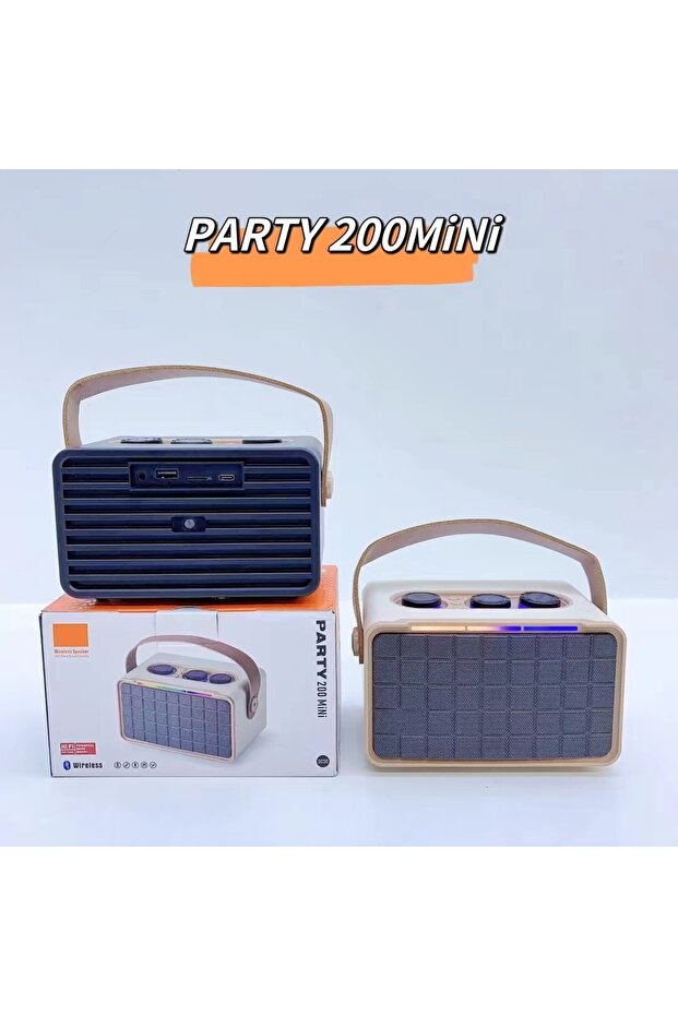 مكبر صوت بلوتوث لاسلكي صغير AS 200 - خرج طاقة 10 واط، بطارية 1200 مللي أمبير، مقابض تحكم متعددة - 5