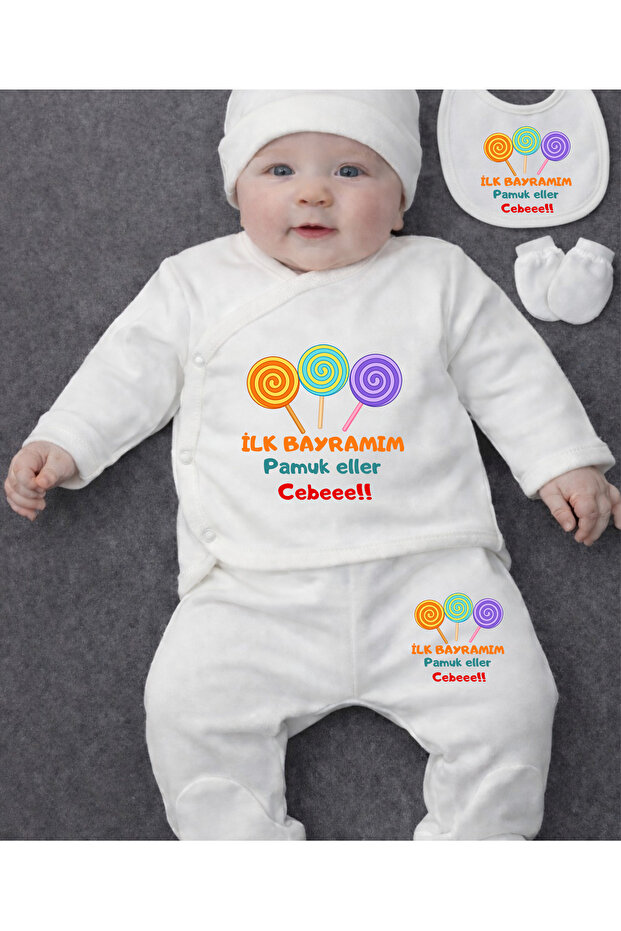 Eid Themed Baby Top and Bottom Set