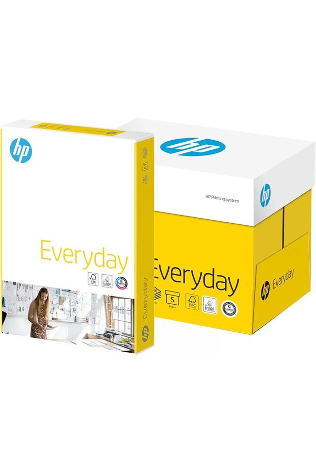 HP Everyday A4 Printer Paper | 210 x 297 mm | 75gsm | White | FSC Certified Copy Paper | 5 Ream Cart
