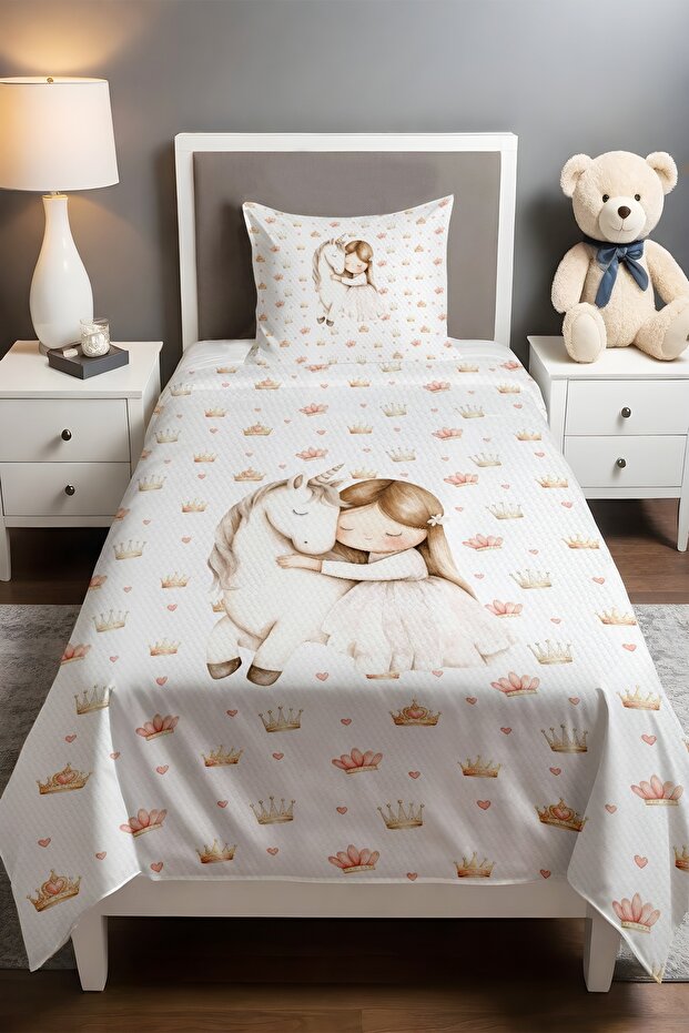 Magic Hug Patterned Single Baby Kids Piqué Set