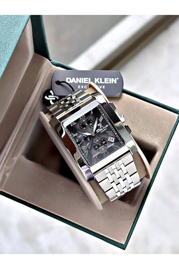 ساعة يد رجالية من دانيال كلاين بعلبة مربعة الشكل - 6
