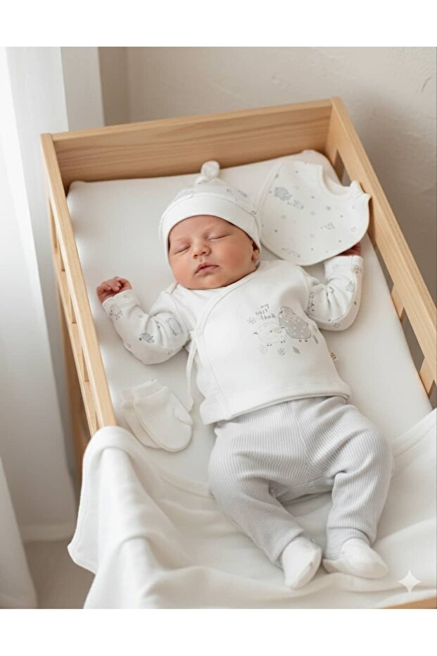 Kuzulu Newborn Starter Set 5-Piece - 100% Organic Cotton