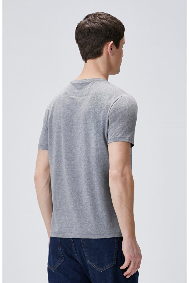 Gri Melanj Tshırt - 5