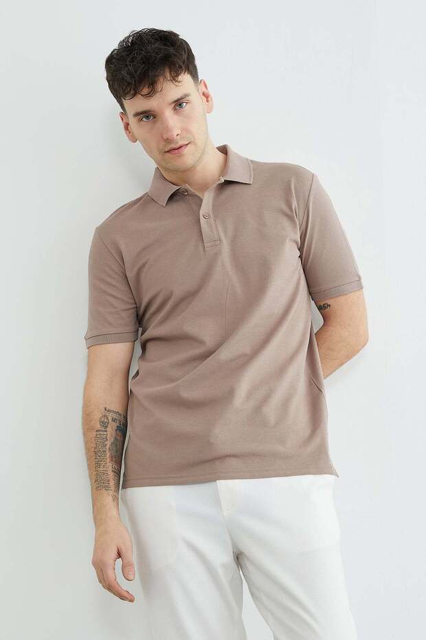 Basic Polo Yaka Pike Tişört - 2