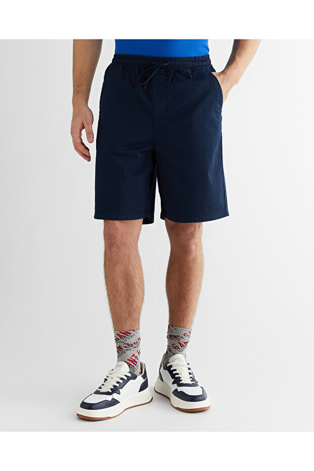 Erkek Lacivert Şort - 3