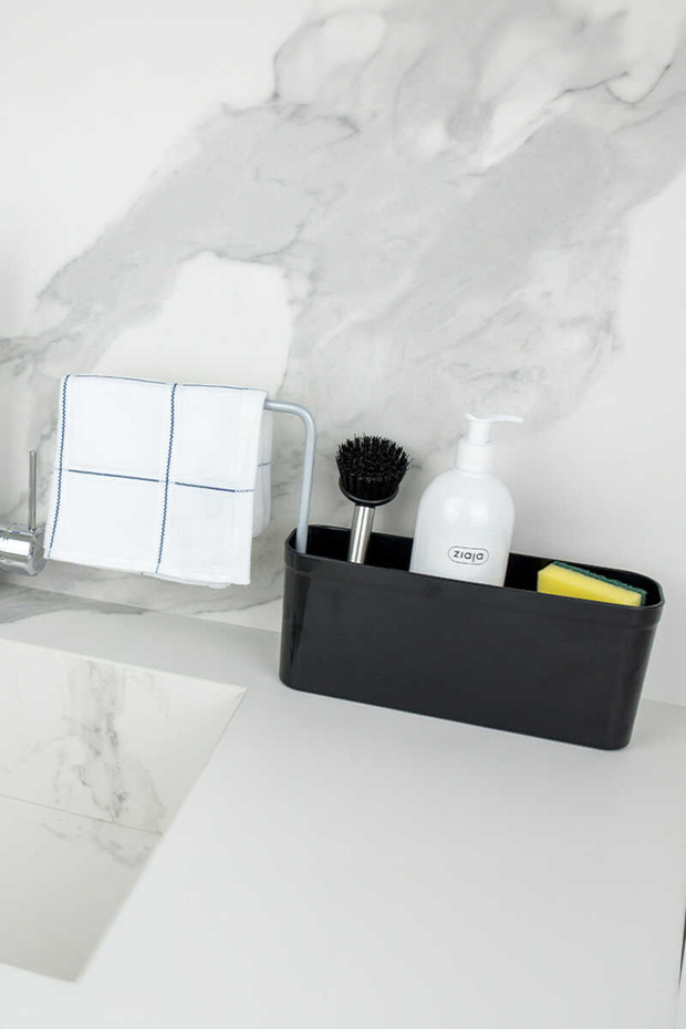 بريمانوفا منظف سائل للمطبخ/علبة إسفنجة - أسود - 1