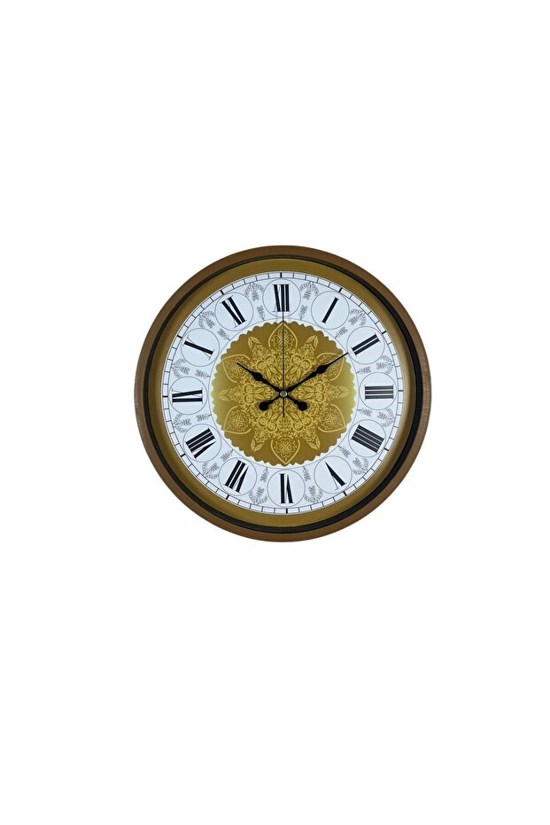 Brown 36 cm Patterned Wall Clock - 3