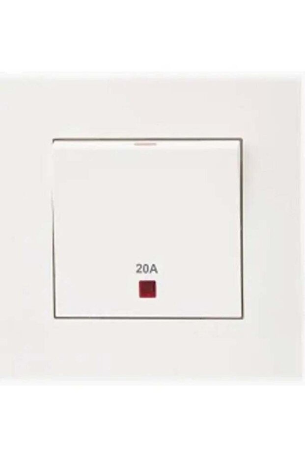 20A 250V 1 Gang Double Pole Switch with Neon and Earth