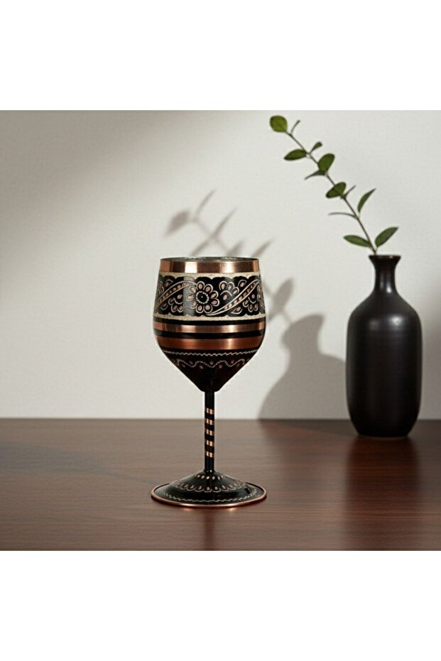 Copper Enamel Processing Wine Glass