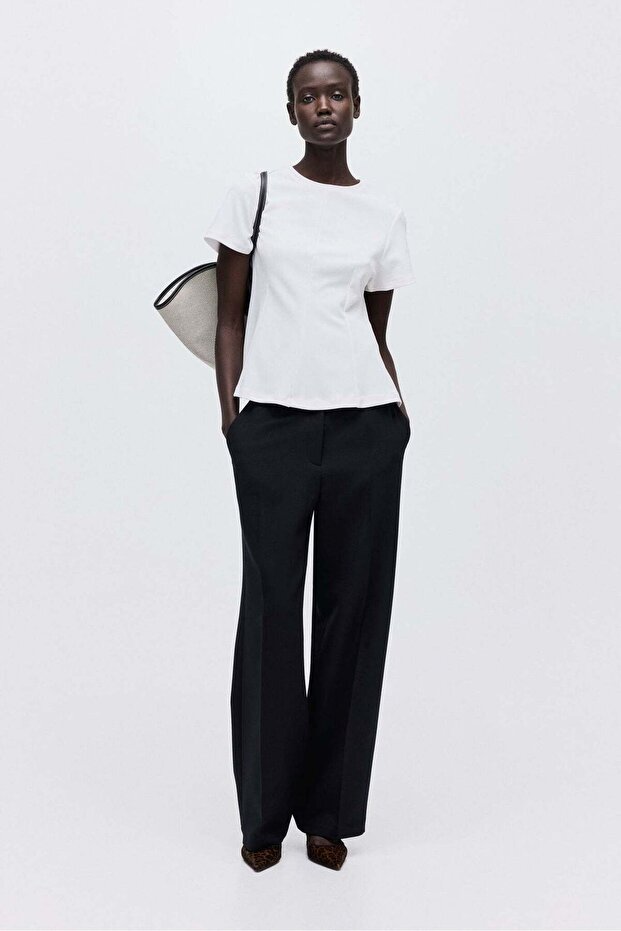 Wool-blend trousers