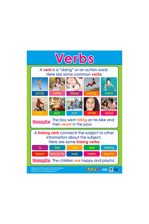 Verbs - Wall Chart in English