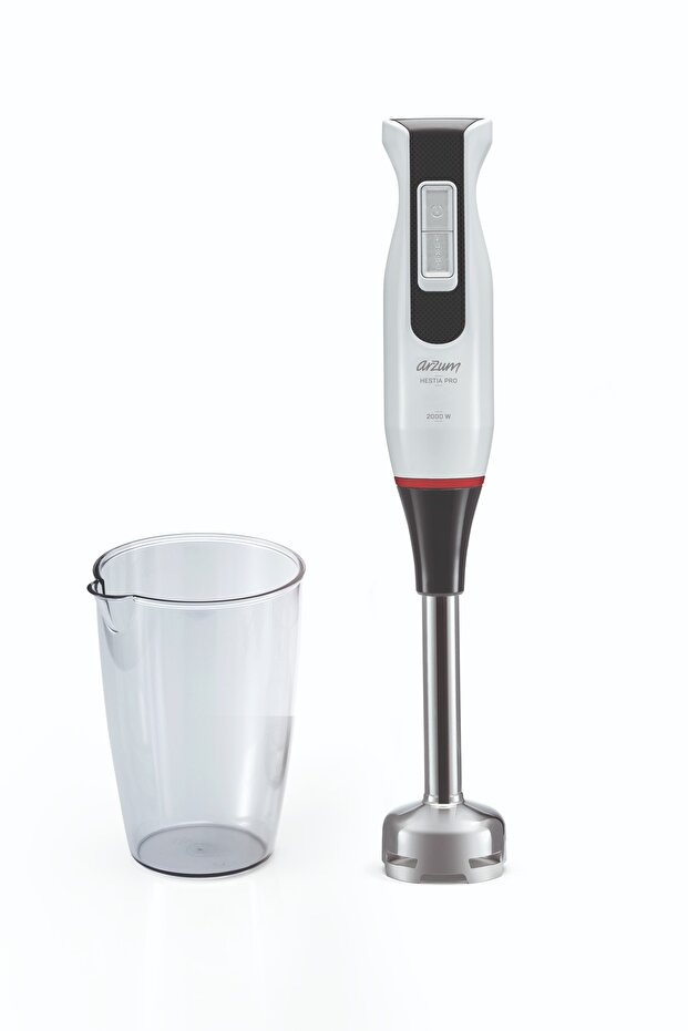 Ar1197 Hestia Pro Hand Blender 2000W, 900 ml Measuring Cup, White