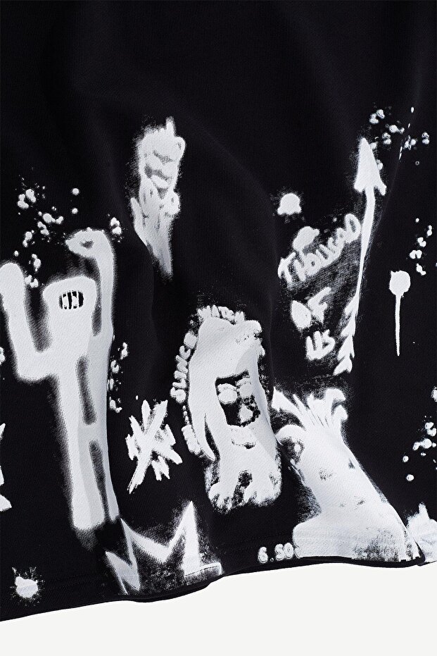 OVERSIZED TEE 047 L -NOIR - 3