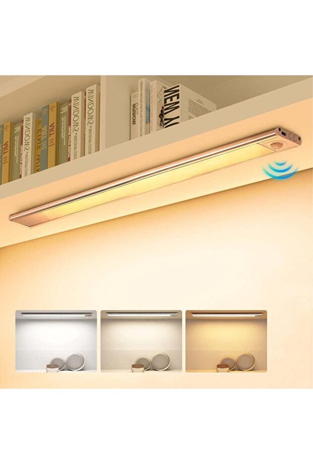 40cm Rechargeable Magnetic LED Under Cabinet Light for Kitchen, LED Wireless Wardrobe Light 3