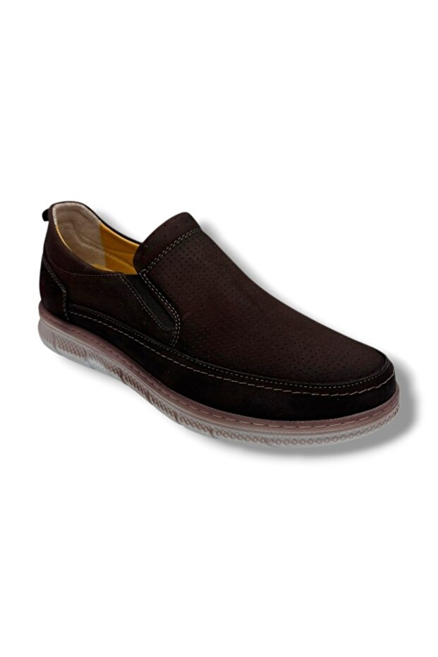 2038-26 Genuine Nubuck Leather Anatomical Elastic Men's Shoes