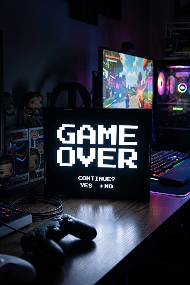 Game over Design Decorative Lighting (23X18Cm)