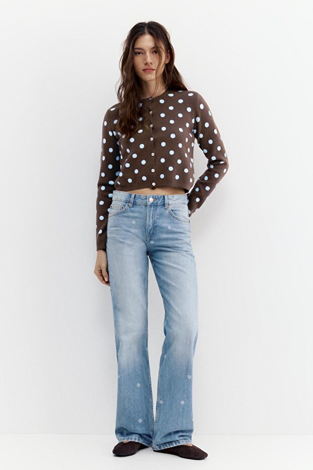 Puantiye desenli hırka - 3