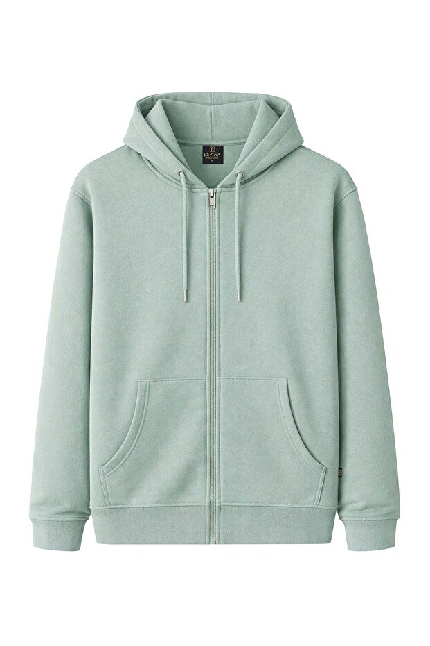Unisex Zipper Hooded Sweatshirt