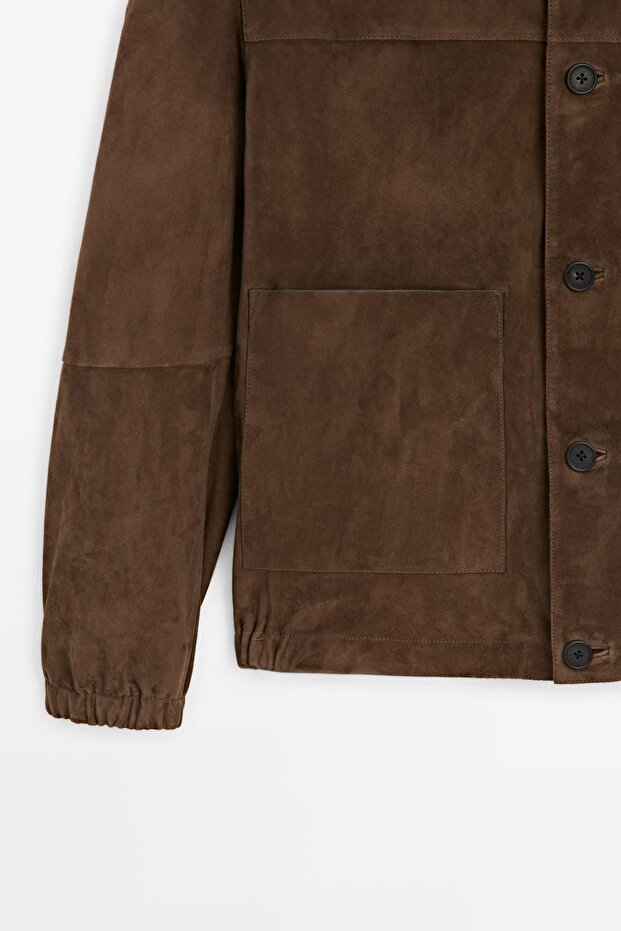 Süet deri ceket - 7