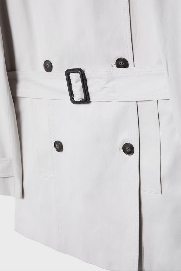 Basic kısa trençkot - 8