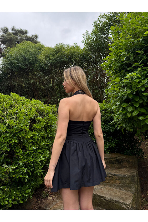 Rochie cu guler halter - 3